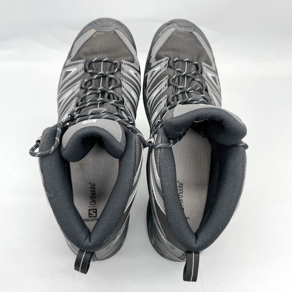 Salomon Ultra Pioneer Mid Hiking Boots Mens 13 Black Grey Outdoor Trail Trekking - Picture 7 of 11